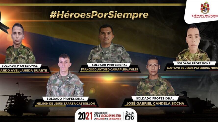 Ofrecen hasta $200 millones por ubicación de autores de ataque terrorista en Córdoba. Foto: Ejército.