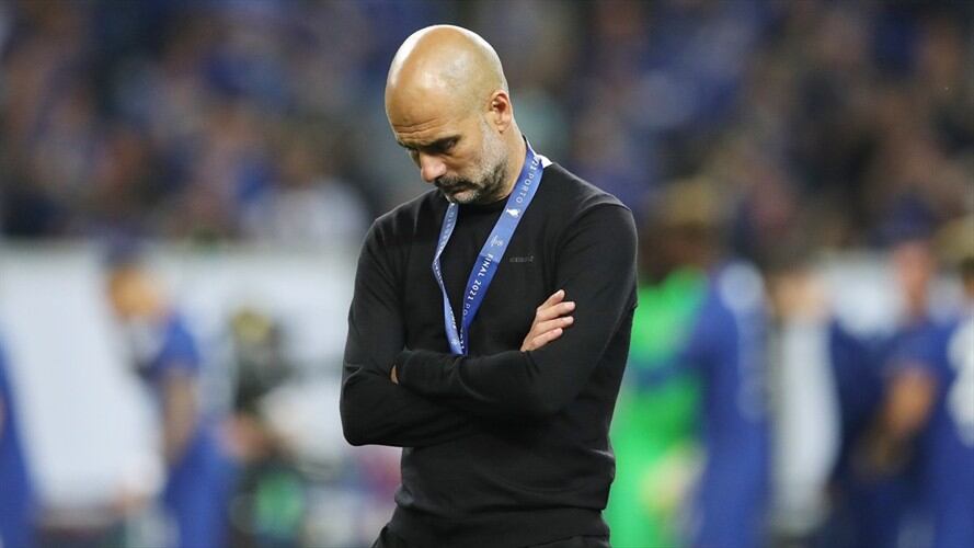 Pep Guardiola, entrenador del Manchester City. Foto: Jose Coelho - Pool/Getty Images