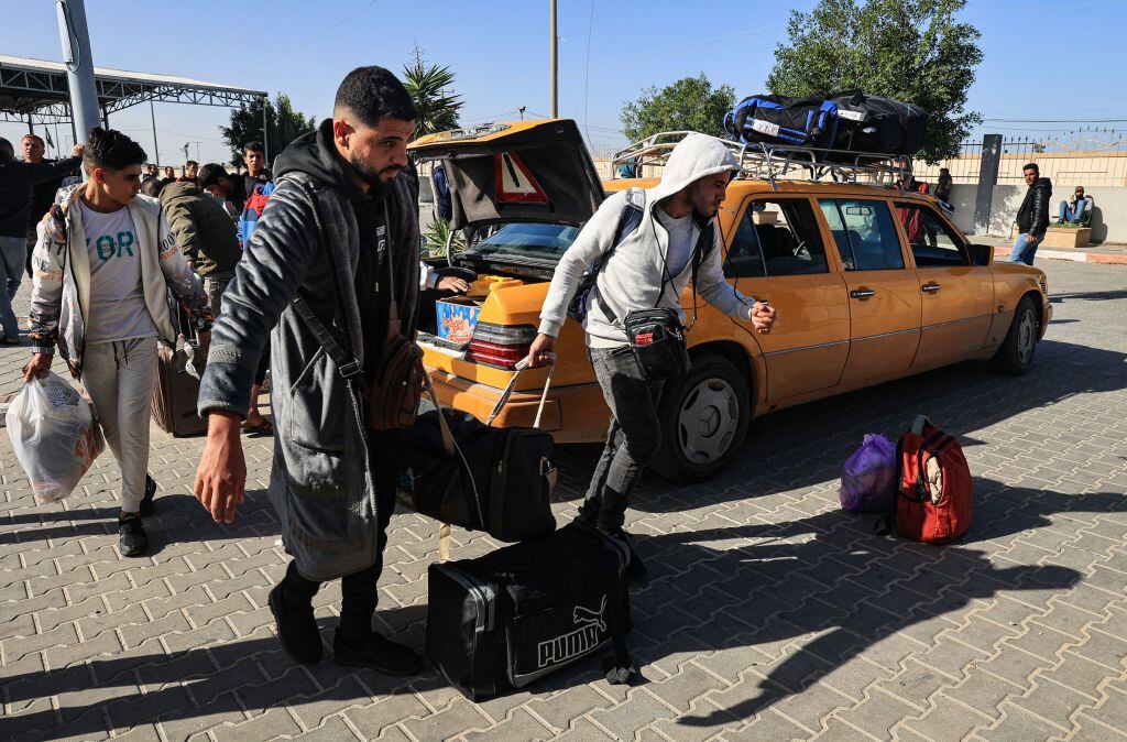 Palestinos regresaron a Gaza. Foto: Getty Images.