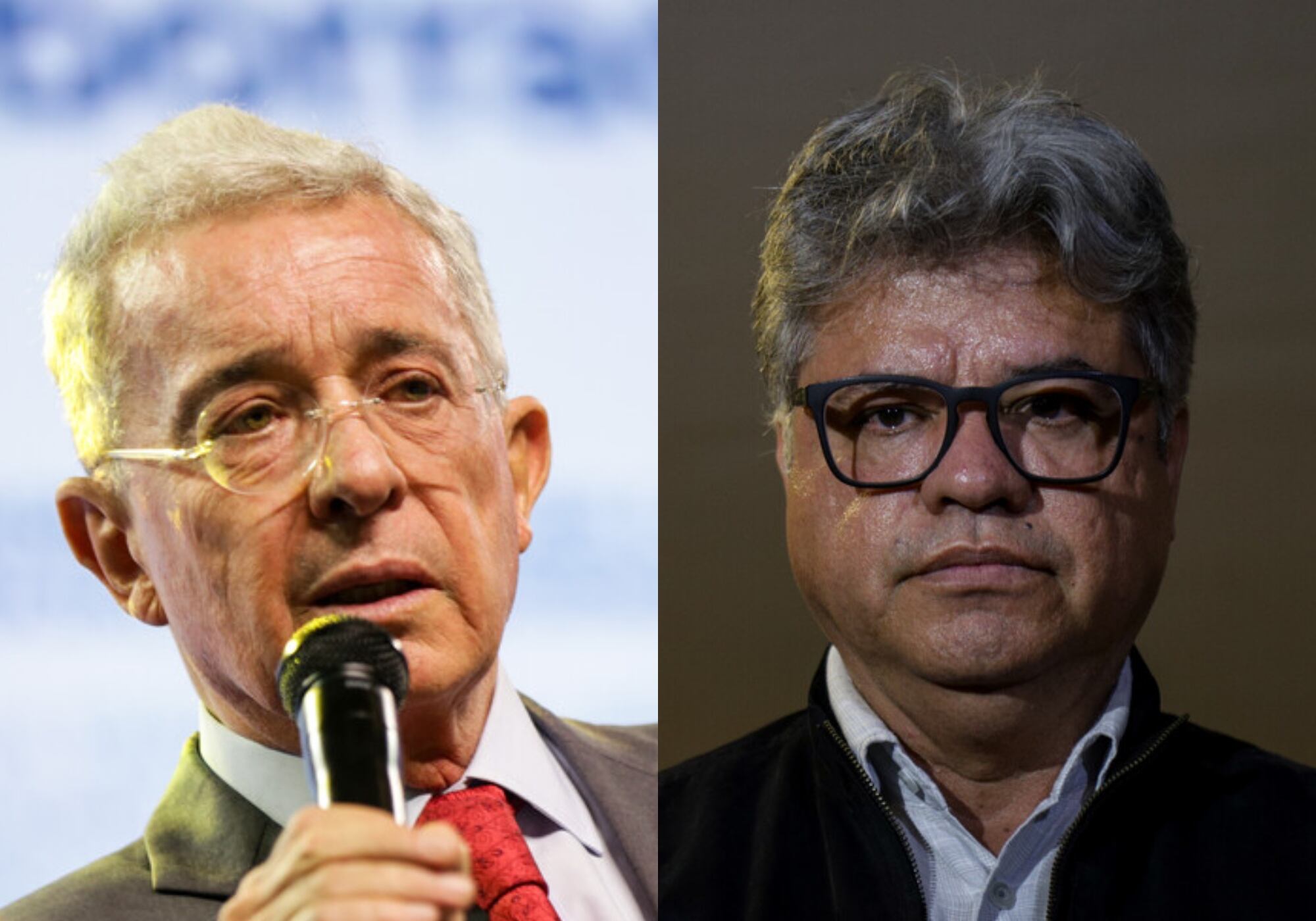 Álvaro Uribe y Wilson Arias. Foto: Colprensa.