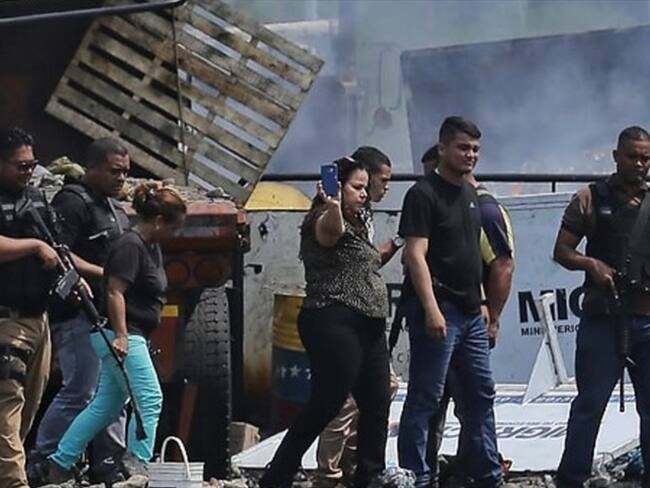 Crisis en la frontera, 25 de febrero. Foto: Colprensa