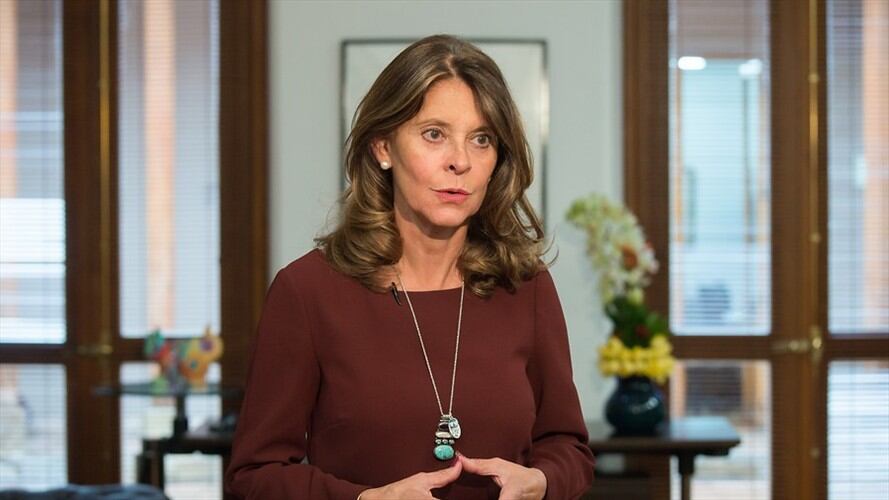 La vicepresidenta Marta Lucía Ramírez tildó de “cínica” la carta que le envió el régimen de Nicolás Maduro al Consejo de Seguridad de Naciones Unidas. Foto: Colprensa / PRESIDENCIA