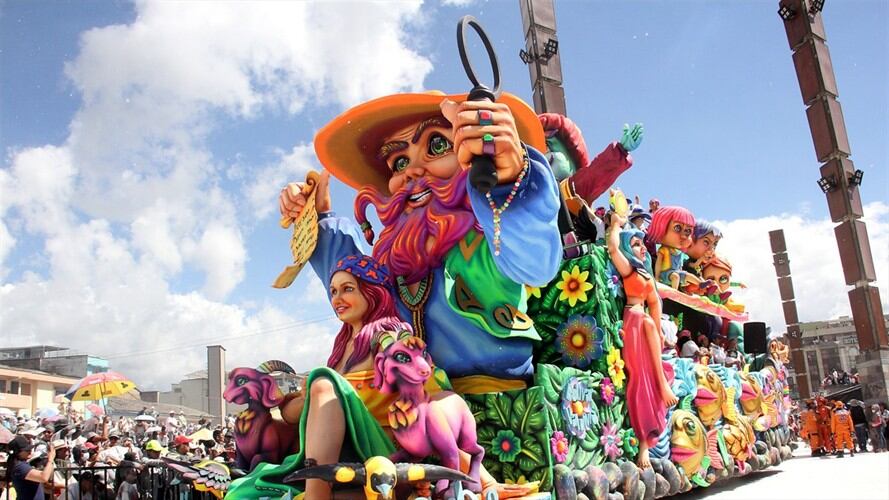 Carnaval de Negros y Blancos 2021. Foto: Colprensa