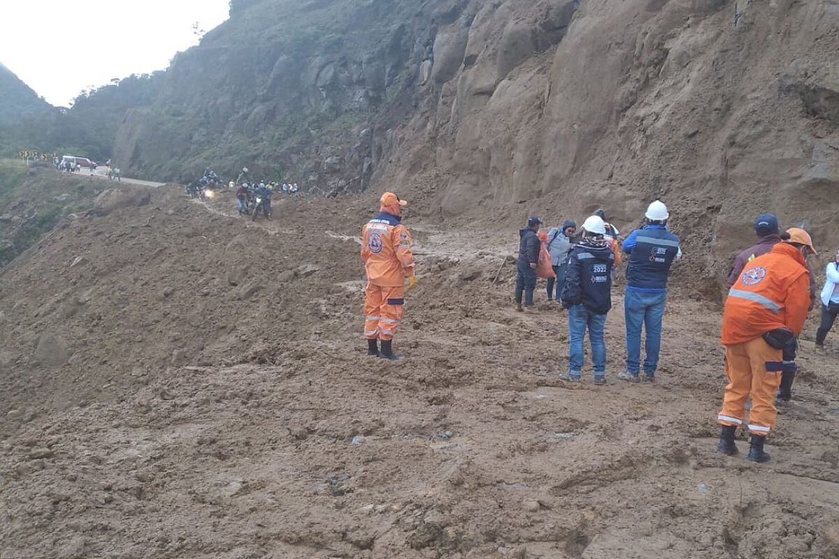 Se espera que la maquinaria de la Gobernación recupere la movilidad. Crédito: Alcaldía de Inzá.