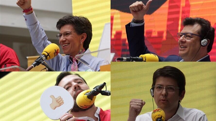 Candidatos a la Alcaldía de Bogotá. Foto: La WCon Vicky Dávila