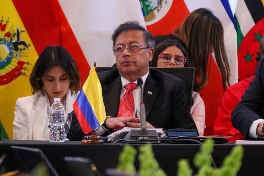 Presidente Gustavo Petro e n la cumbre de jefas y jefes de Estado de Celac. Foto: cortesía Presidencia vía Colprensa