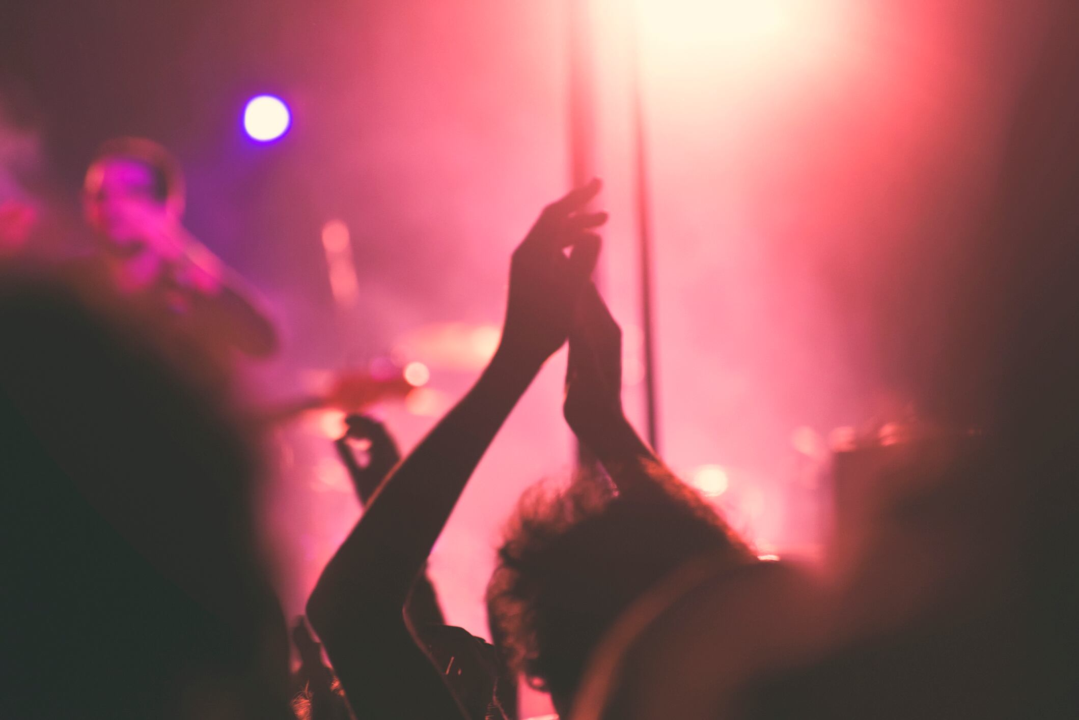 People enjoying a rock and roll concert at the village festivals