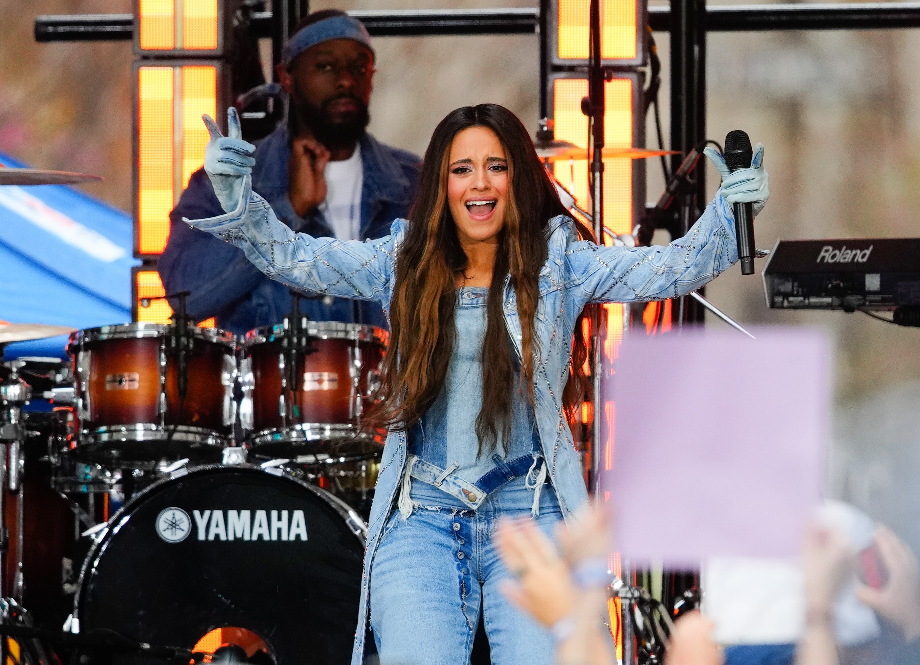 NEW YORK, NEW YORK - APRIL 12: Camila Cabello performs on GMA on April 12, 2022 in New York City. (Photo by Gotham/GC Images)