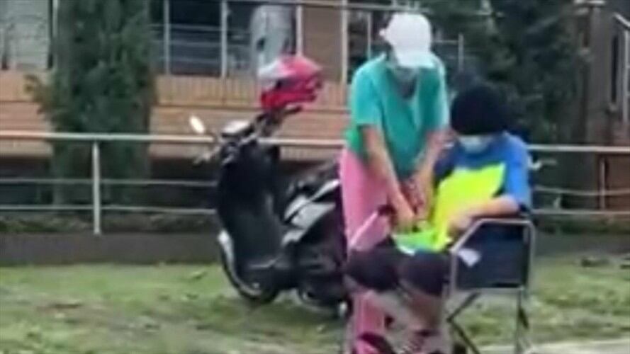 Polémica por video de mendicidad en Bucaramanga. Foto: Cortesía Melissa Múnera