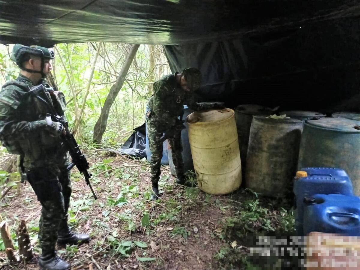 Hallaron más de 300 kilos de clorhidrato de cocaína en San Alberto, Cesar