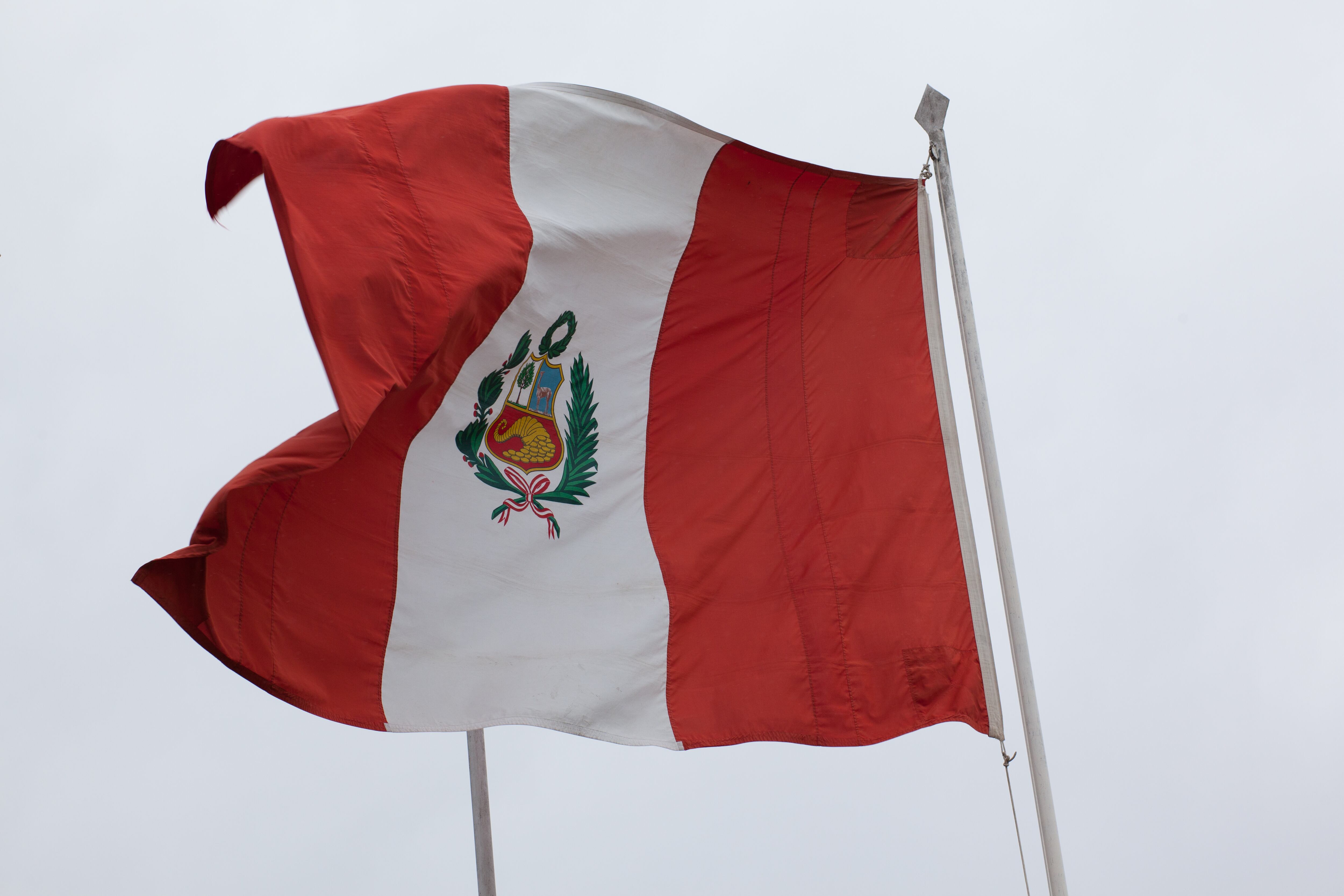 Bandera de Perú. Getty images