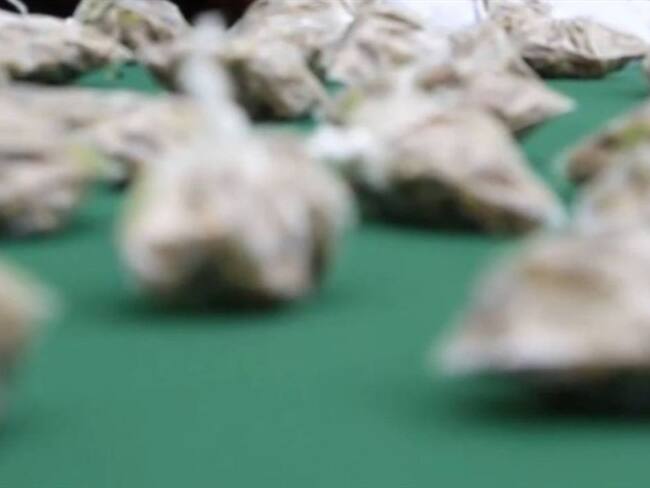 Estupefacientes incautados . Foto: Policía Metropolitana de Manizales