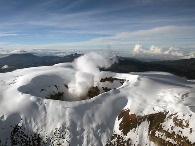 Actividad del volcán Nevado del Ruiz / Foto: Gobernación de Risaralda