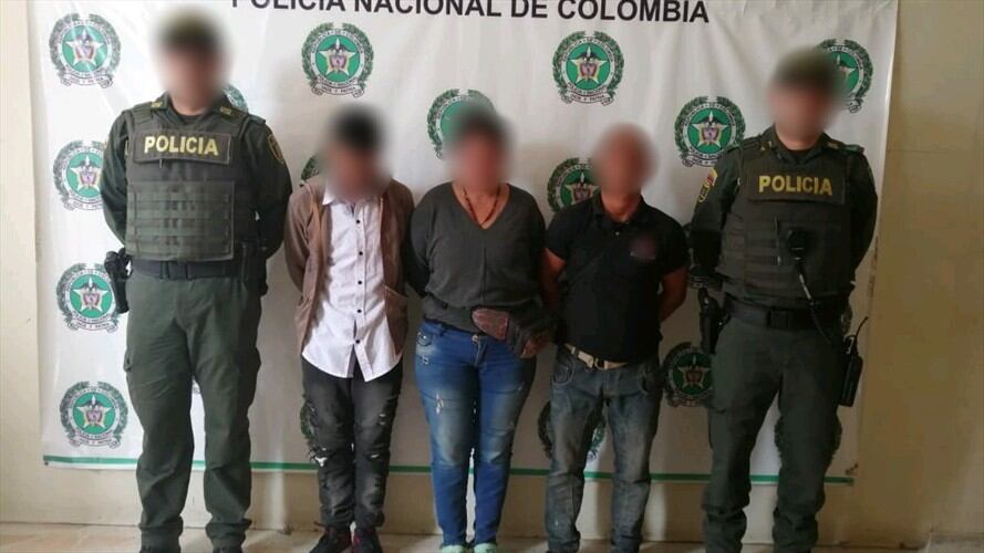 Los integrantes de la organización delincuencial son oriundos del departamento de Caldas.. Foto: Policía de Boyacá