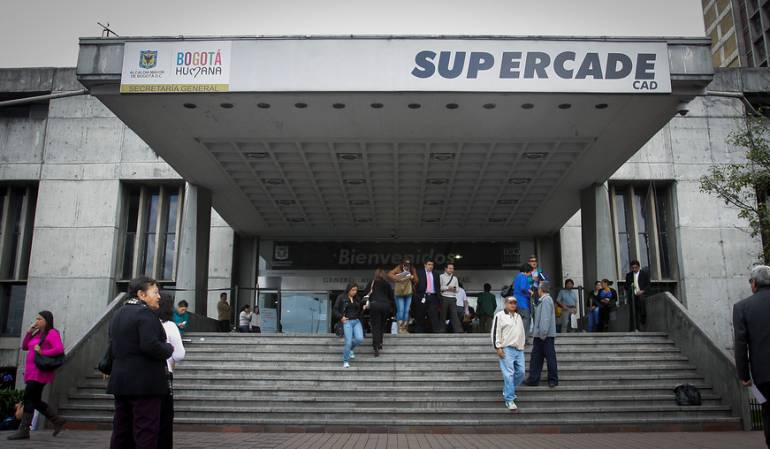 Fachada Supercade CAD, Centro Administrativo Distrital. 