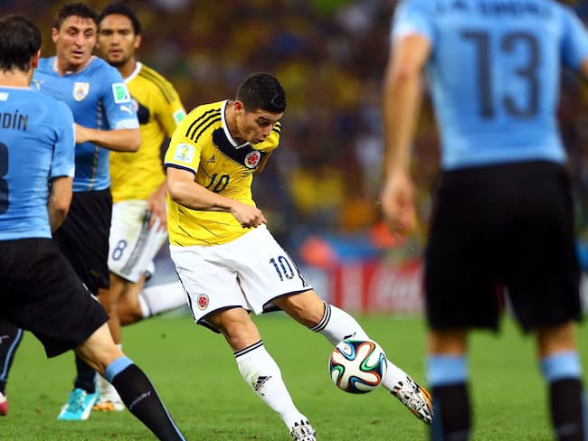 James Rodríguez de Colombia en el Mundial de Brasil 2014.  (Photo by Amin Mohammad Jamali/Getty Images)