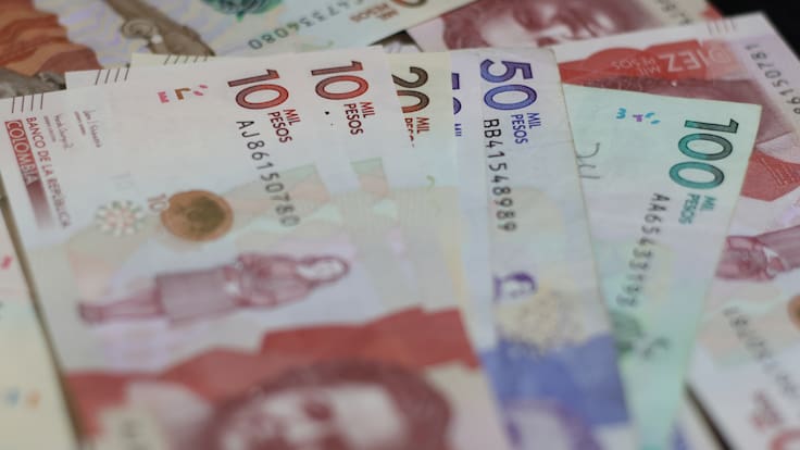 Dinero colombiano. Foto: Getty Images