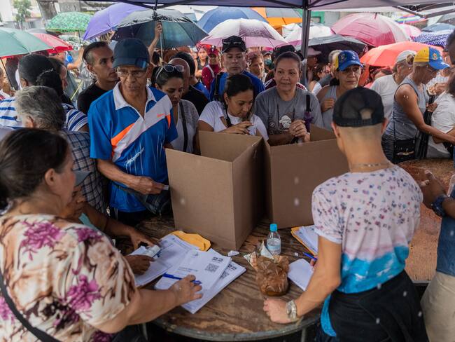 Votaciones de Primarias de la oposición en Venezuela. Foto: EFE/ Rayner Peña R.