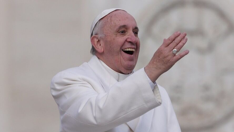 Papa Franciso, sumo pontífice de la Iglesia católica desde la Ciudad del Vaticano. Foto: Getty Images/Grzegorz Galazka