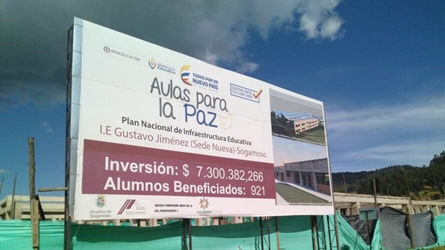 En Sogamoso se registraron también parálisis en las obras de ocho colegios.. Foto: La W