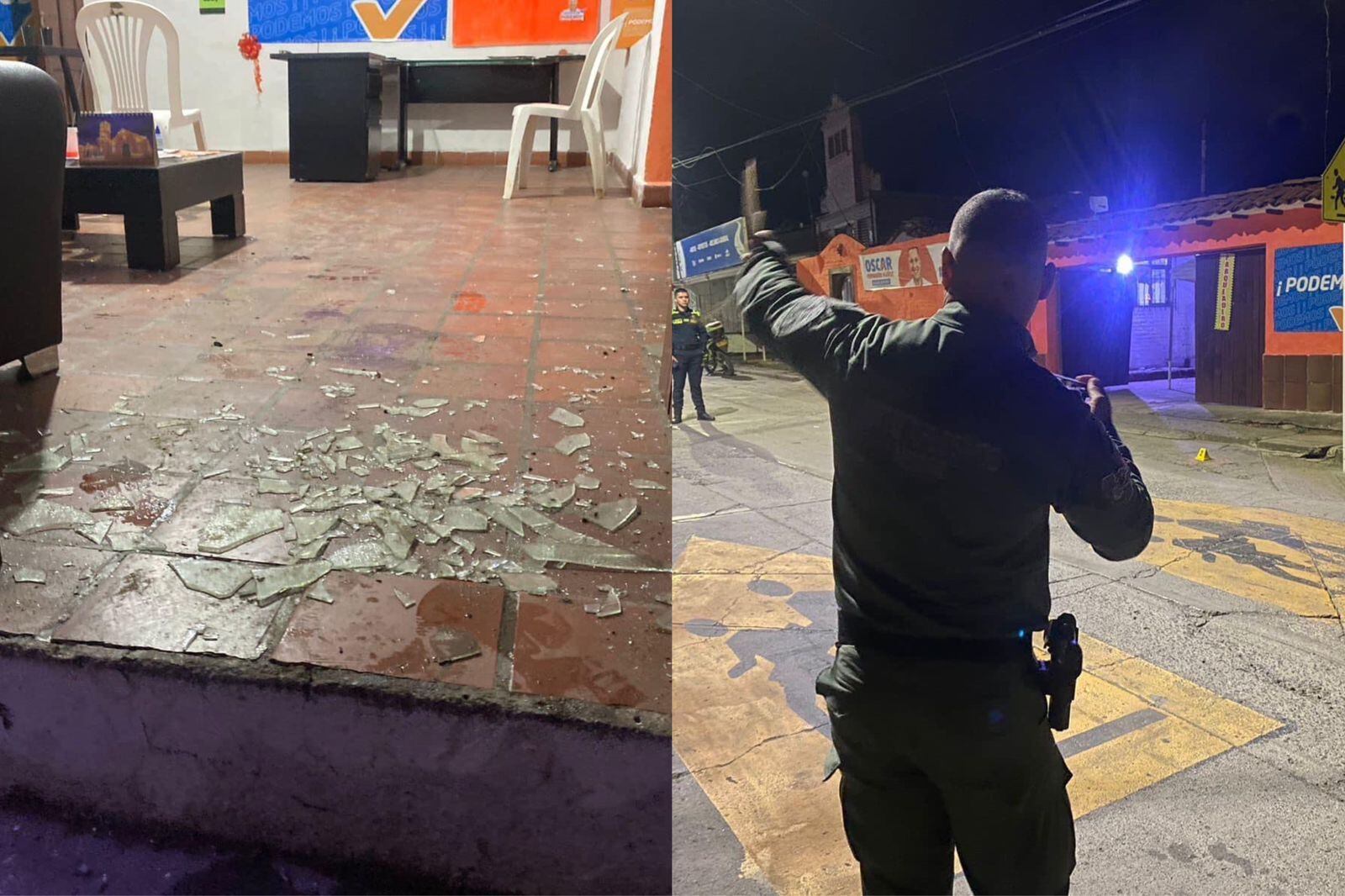 La explosión, que solo dejó daños materiales, se produjo en la madrugada de este miércoles 6 de septiembre. Foto: Cortesía. 