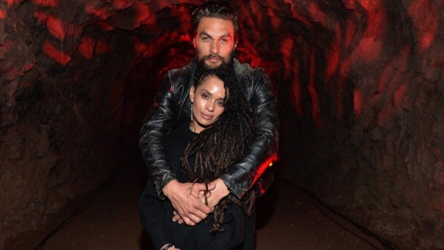 Jason Momoa junto a su mujer Lisa Bonet. Foto: Getty Images