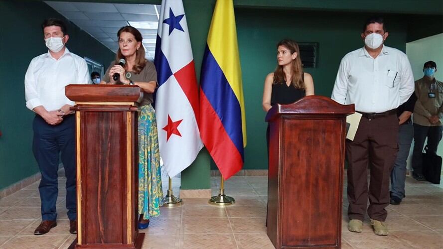 Colombia y Panamá trabajarán con la Interpol para judicializar a traficantes de migrantes en Necoclí. Foto: Cortesía Cancilería