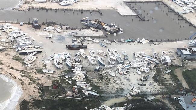 Las impactantes imágenes que dejó el destructor paso de Dorian por Bahamas. Foto: Agencia EFE