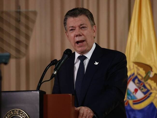 Juan Manuel Santos, presidente de la República. Foto: Colprensa/Sofía Toscano