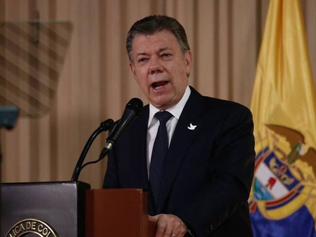 Juan Manuel Santos, presidente de la República. Foto: Colprensa/Sofía Toscano