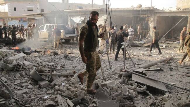 Atentado terrorista en Siria. Foto: Getty Images