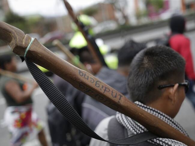 Autoridades investigan los hechos en los que murieron 6 miembros de la guardia Indígena. Foto: Colprensa