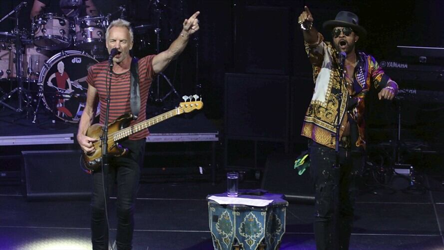 Sting y Shaggy se presentarán en Bogotá el próximo 21 de octubre en el Movistar Arena. Foto: Associated Press - AP