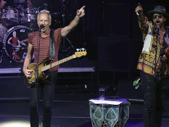 Sting y Shaggy se presentarán en Bogotá el próximo 21 de octubre en el Movistar Arena. Foto: Associated Press - AP