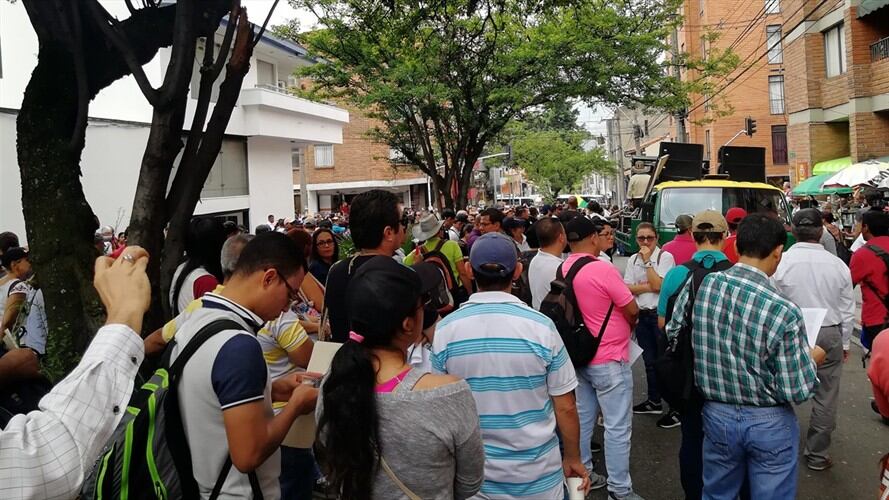 En Antioquia, ADIDA se unió a las marchas de Fecode. Foto: La Wcon Julio Sánchez Cristo