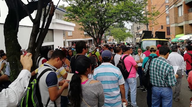 En Antioquia, ADIDA se unió a las marchas de Fecode. Foto: La Wcon Julio Sánchez Cristo
