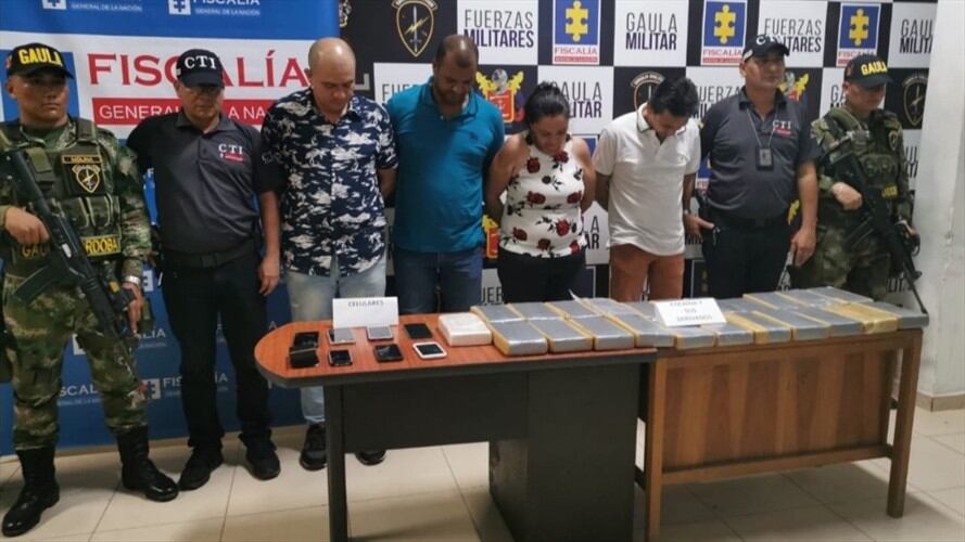 Capturan a ocho personas presuntamente integrantes del Clan del Golfo en Córdoba. Foto: Cortesía