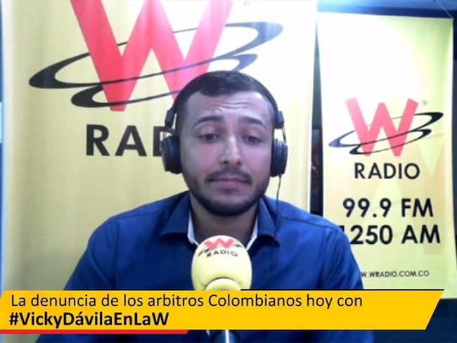 Julian Mejía, arbitro que denuncia intento de abuso sexual en su contra. Foto: La WCon Vicky Dávila