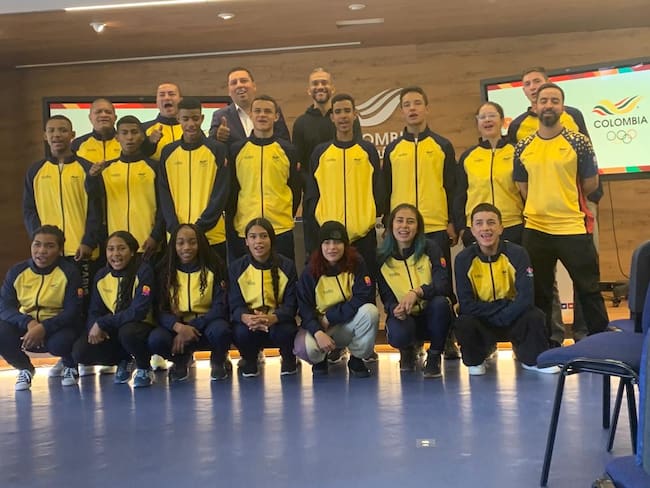 Representantes de Colombia en los Juegos Sudamericanos de la Juventud. Foto: Cortesía Ministerio del Deporte