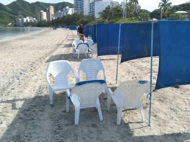 Operadores turísticos se preparan para la reapertura de playas en Santa Marta. Foto: Cortesía: Alcaldía de Santa Marta