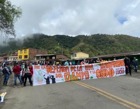 Comunidades de diferentes sectores del sur de la región incluidas las del Macizo Colombiano, se encuentran ubicados en el sector del Céfiro, jurisdicción del municipio de Rosas. Crédito: Suministrada.