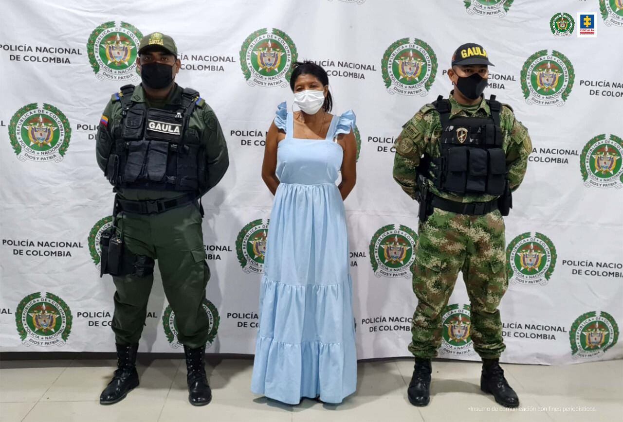 A la cárcel mujer señalada de secuestrar a una menor en Tierralta. Foto: Fiscalía.