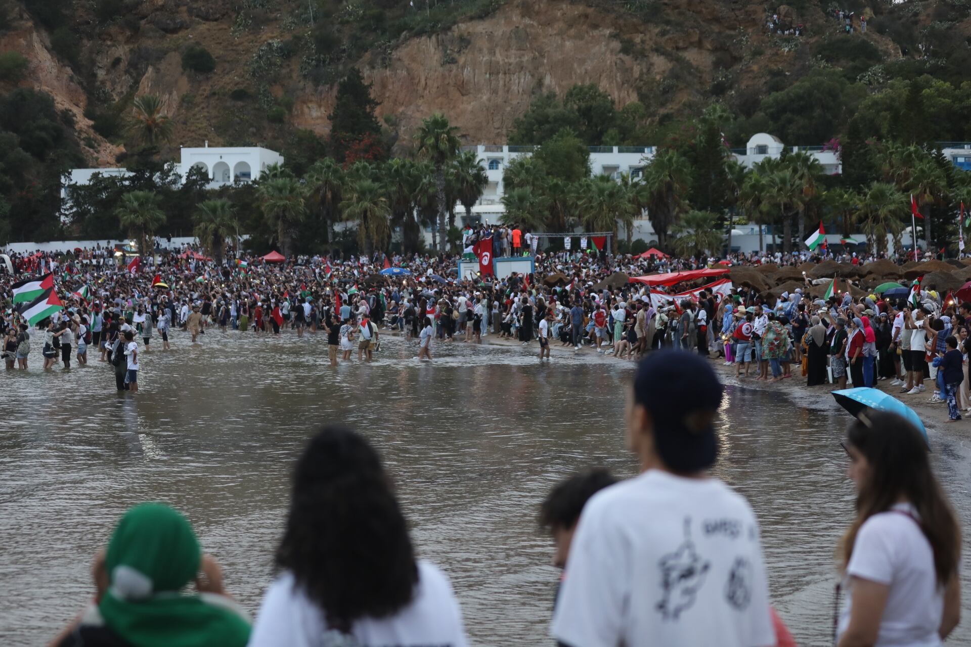 Los preparativos para la partida de la Flotilla Global Sumud a Gaza, el 10 de septiembre de 2025. FOTO: Mohamed Mdalla/Anadolu via Getty Images