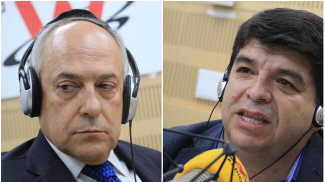 José Obdulio Gaviria, Senador del Centro Democrático y Nelson Alarcón, Presidente de Fecode hablaron sobre el Paro de educadores y la estigmatización a los maestros.. Foto: W Radio