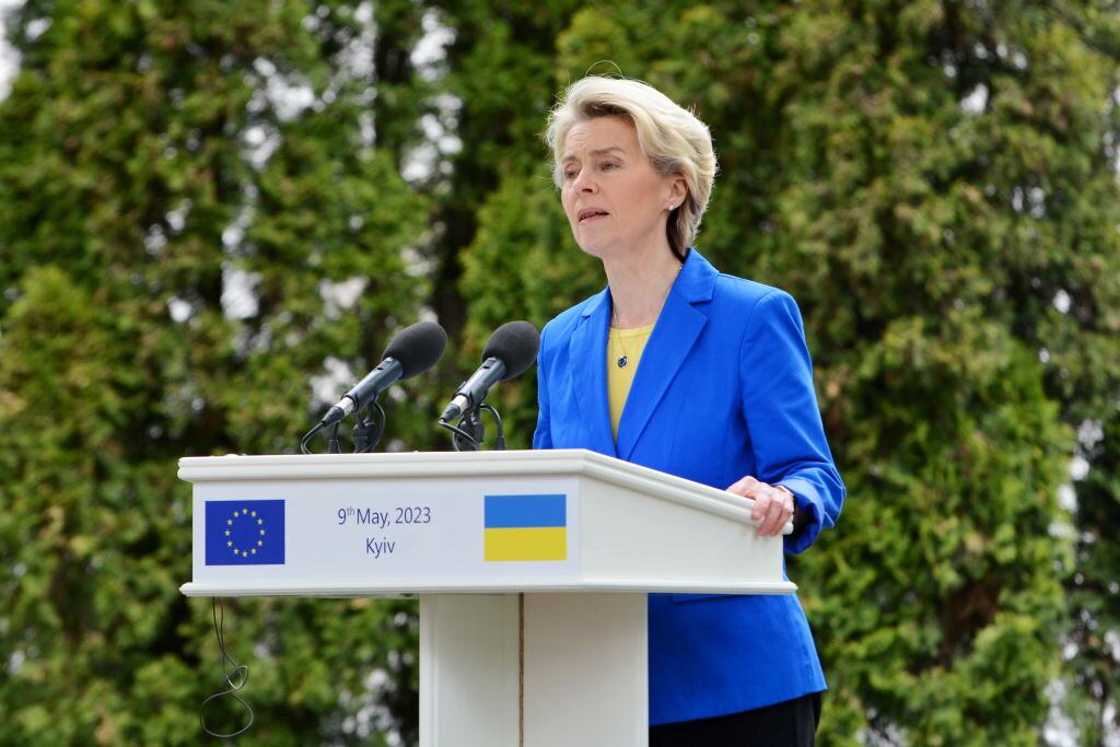 Ursula von der Leyen. Foto: Oleksandr Gusev/Global Images Ukraine via Getty Images.
