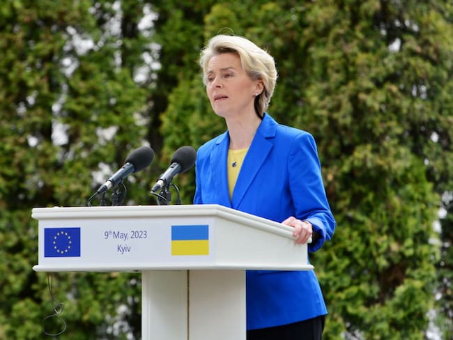Ursula von der Leyen. Foto: Oleksandr Gusev/Global Images Ukraine via Getty Images.