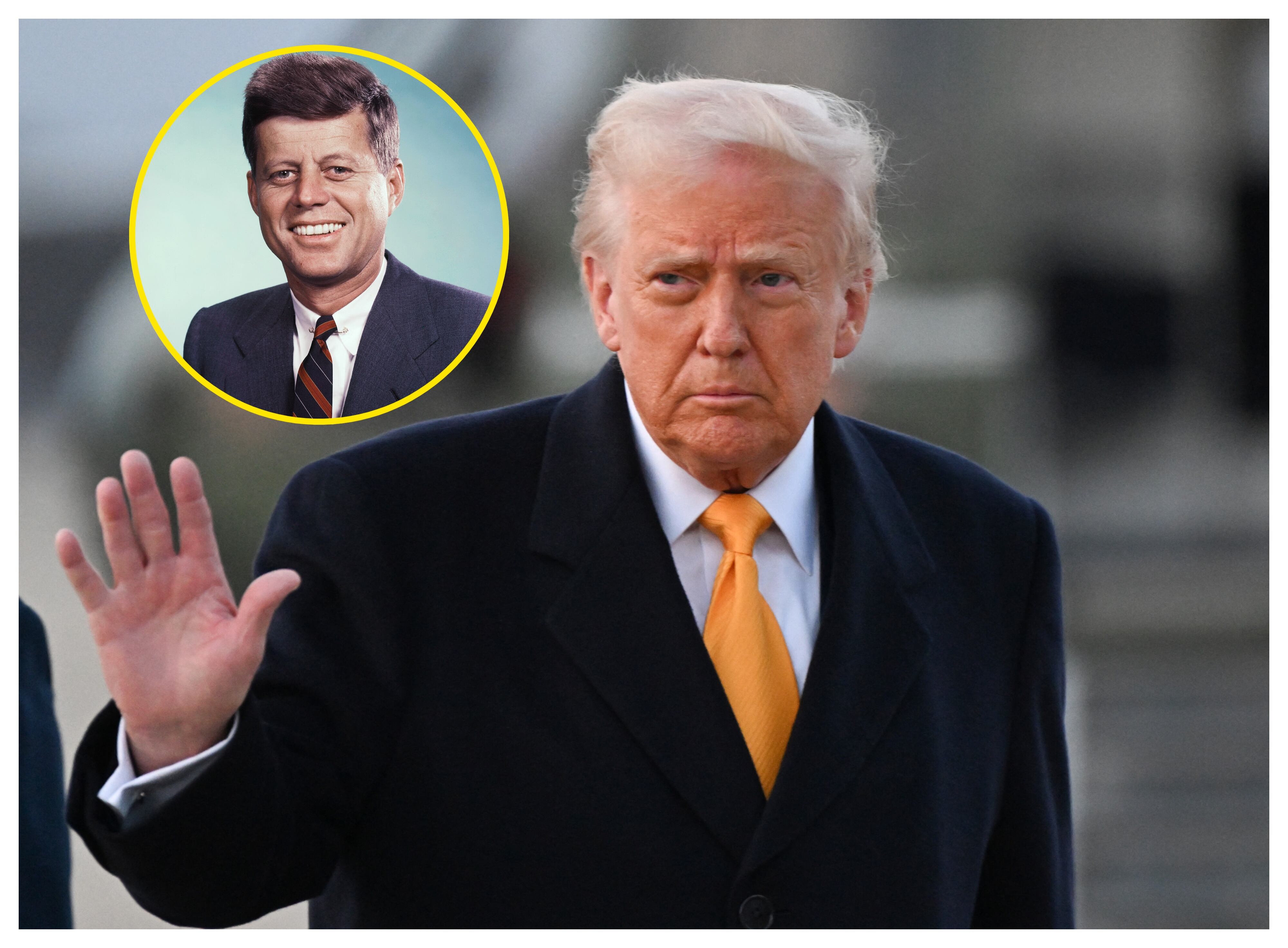 Donald Trump y John F. Kennedy. Foto: ROBERTO SCHMIDT/AFP via Getty Images.
