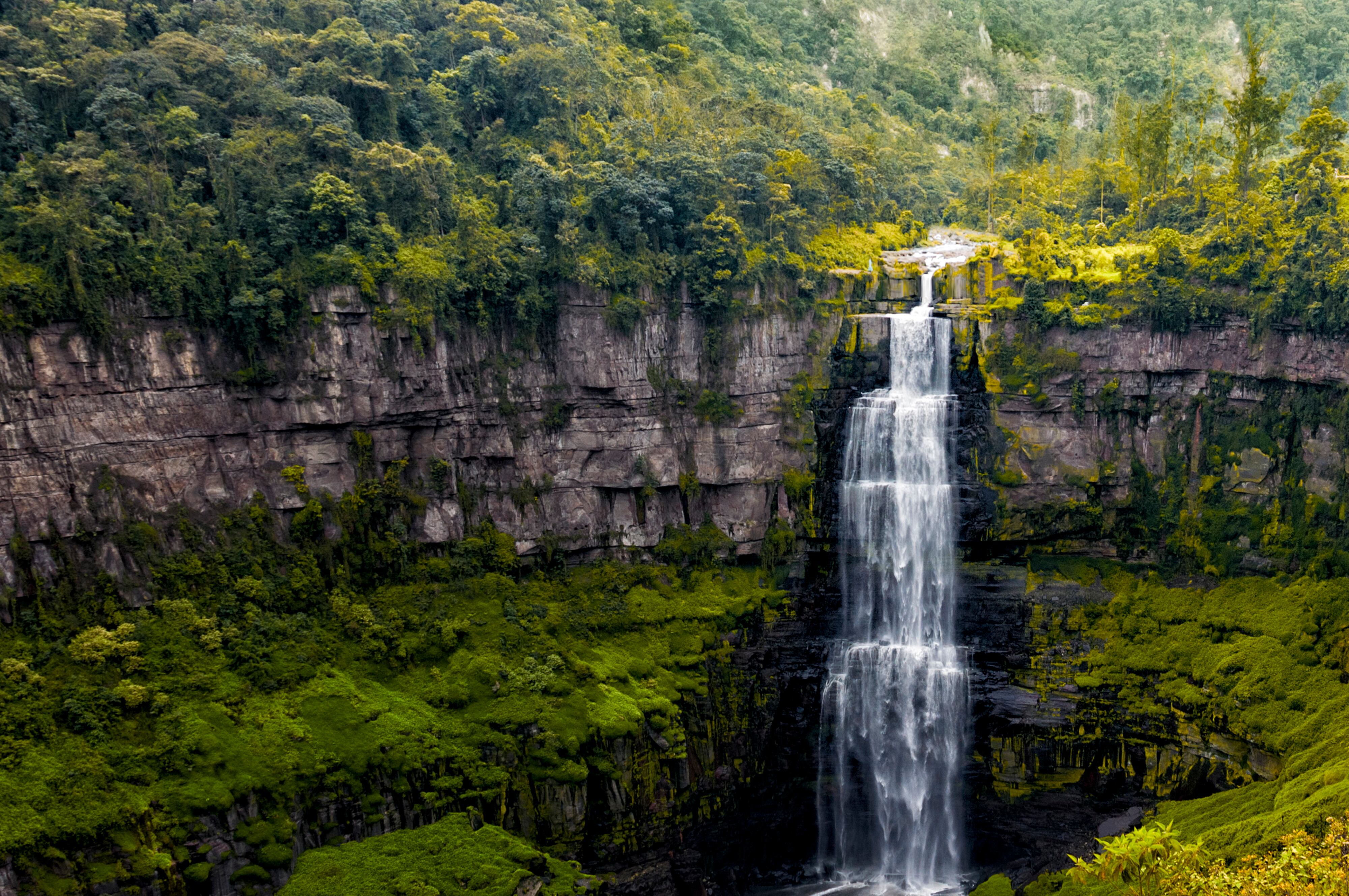 Imagen de referencia de una cascada.