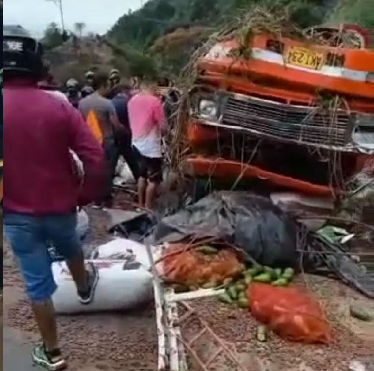 Accidente de tránsito Lebrija. Foto: Cortesía a Melissa Múnera.