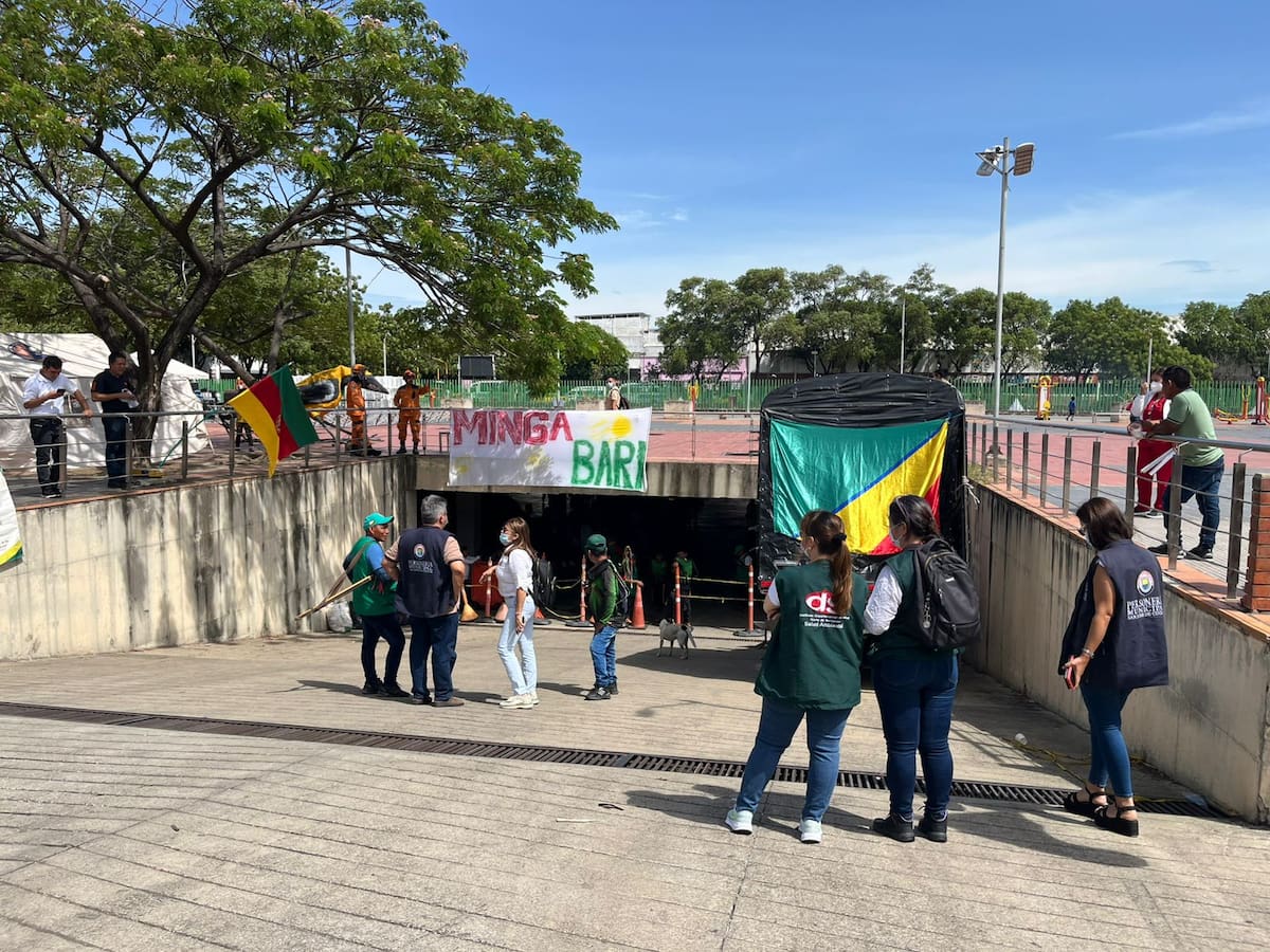 Minga indígena Barí en Cúcuta: iniciaron las mesas diálogo con el Gobierno Nacional